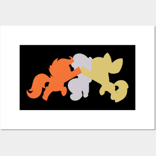 Cutie Mark Crusaders Silhouette Posters and Art